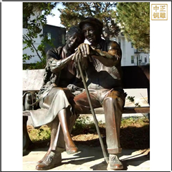 夫婦景觀人物雕塑